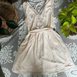 Double Zero Blush Pink Lace trim dress size small
